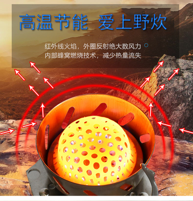 卡斯?fàn)t子防風(fēng)爐頭戶外用品燃?xì)庠畋銛y式野外爐具裝備野炊野營(yíng)煤氣